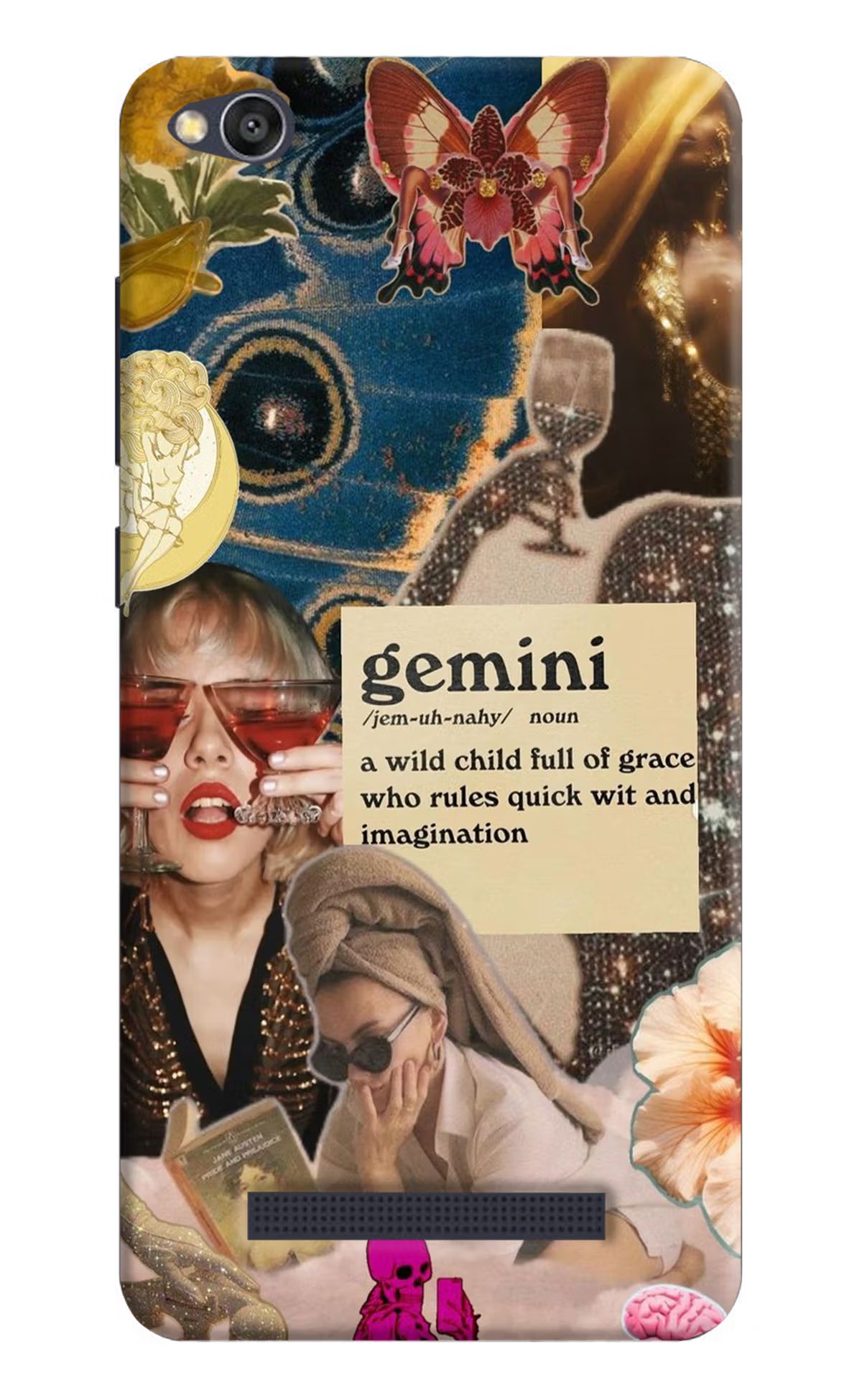 Gemini Zodiac Redmi 4A Hard Case Back Cover by Casekaro