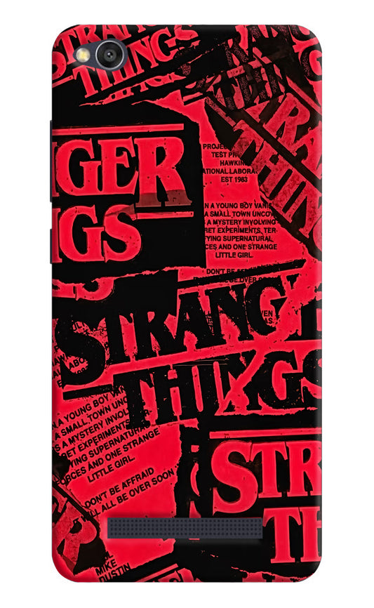 Ordinary Things Redmi 4A Hard Case Back Cover by Casekaro