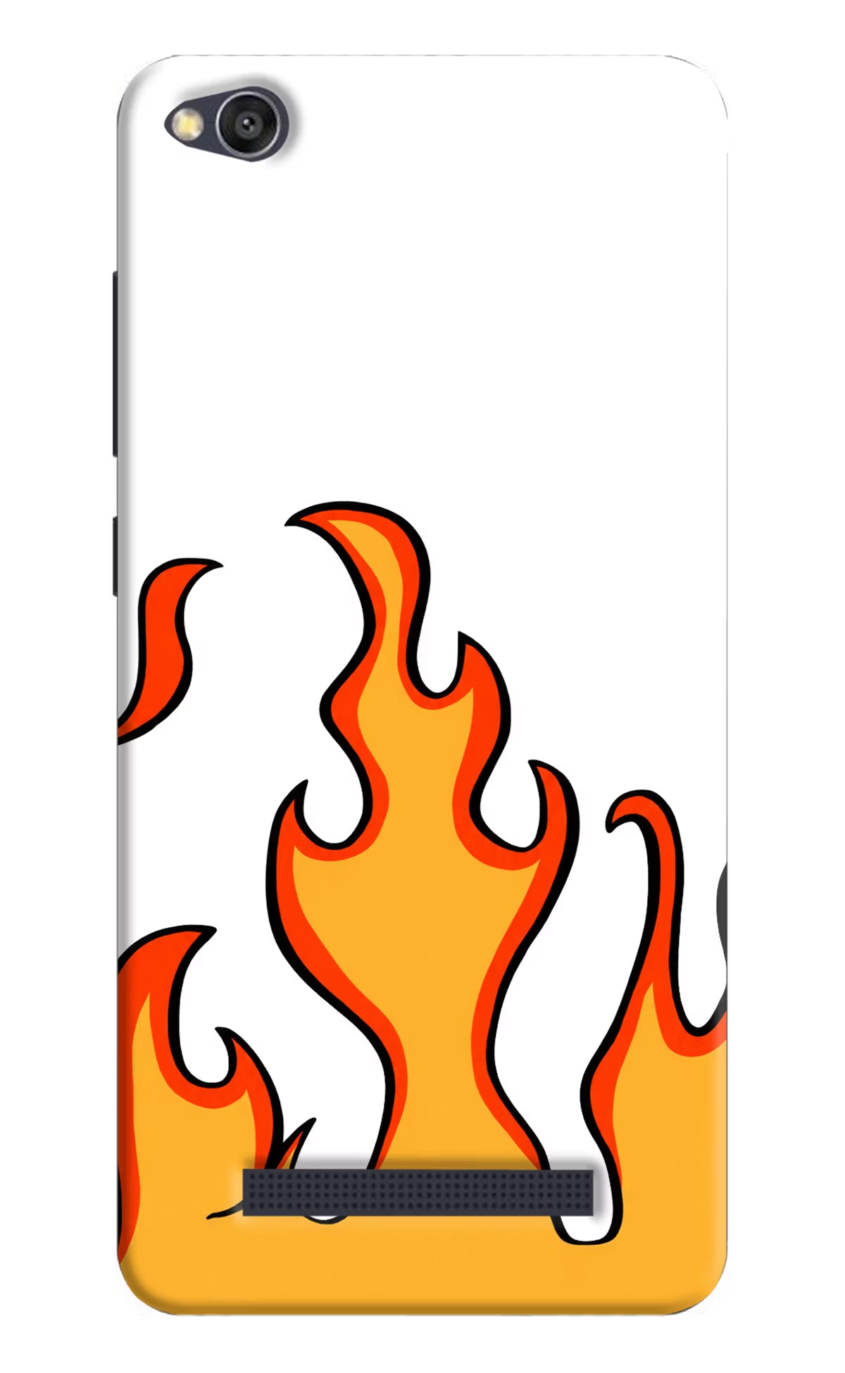 Fired Up – White Redmi 4A Hard Case Back Cover by Casekaro