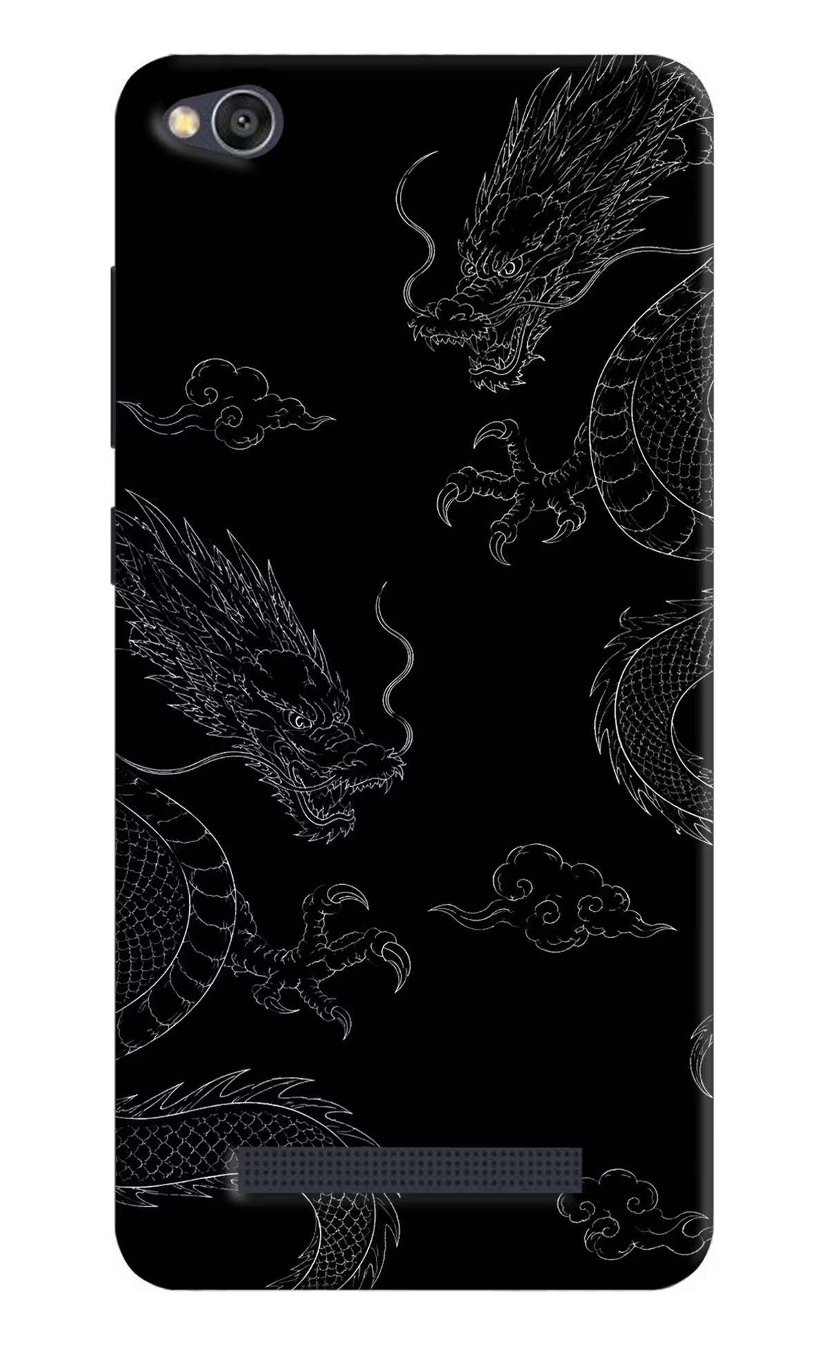 Twin Dragons Redmi 4A Hard Case Back Cover by Casekaro