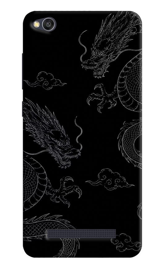 Twin Dragons Redmi 4A Hard Case Back Cover by Casekaro