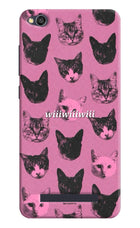 Pink Cats Redmi 4A Hard Case Back Cover by Casekaro