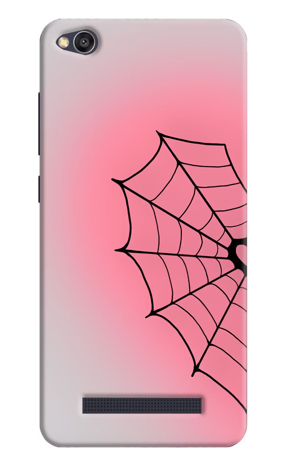 Pink Web Redmi 4A Back Cover