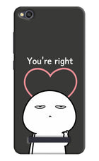 You're Right Redmi 4A Hard Case Back Cover by Casekaro