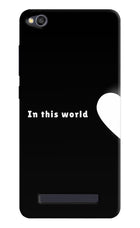 This World Redmi 4A Hard Case Back Cover by Casekaro