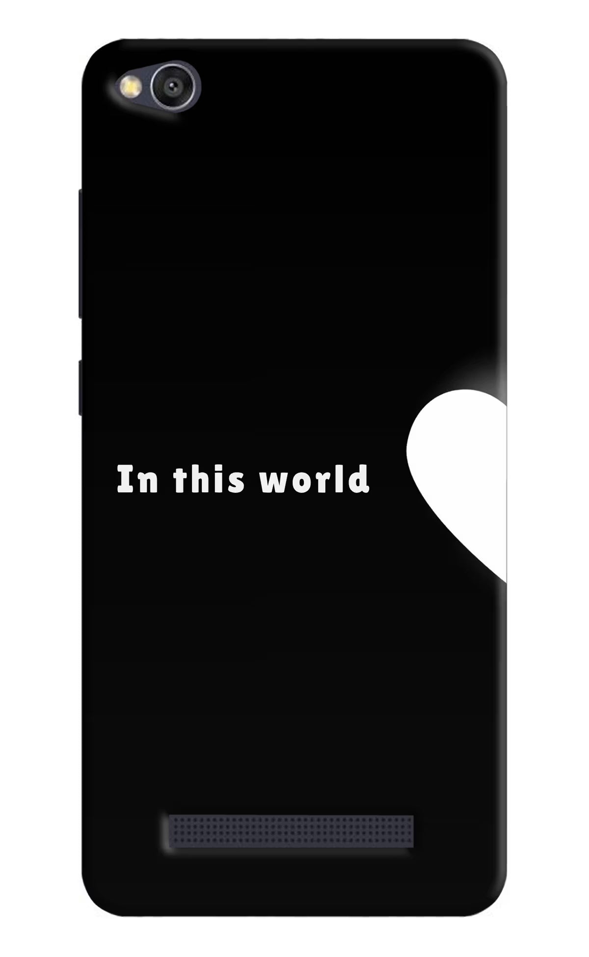 This World Redmi 4A Back Cover