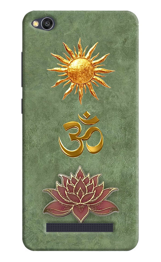 Om & Lotus Redmi 4A Back Cover