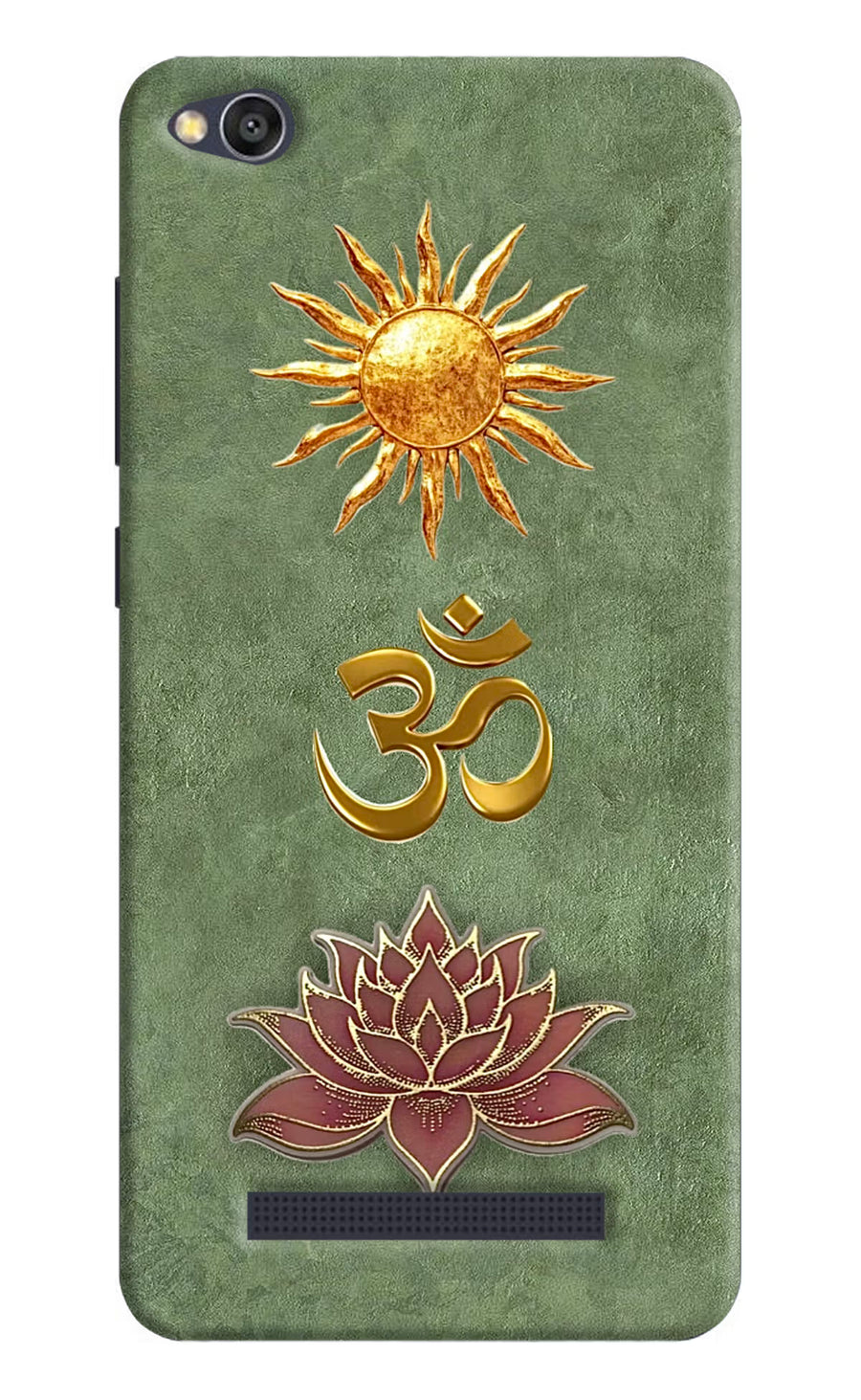 Om & Lotus Redmi 4A Back Cover, Hard case