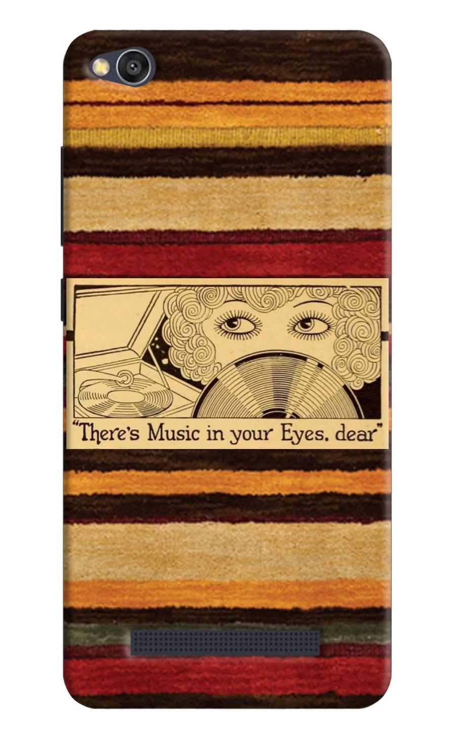 Vinyl Stripes Redmi 4A Back Cover, Hard case