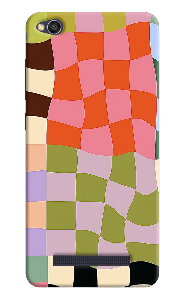 Wavy Grid Redmi 4A Hard Case Back Cover by Casekaro