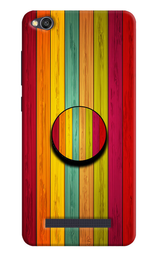 Multicolor Wooden Redmi 4A Pop Case by Casekaro