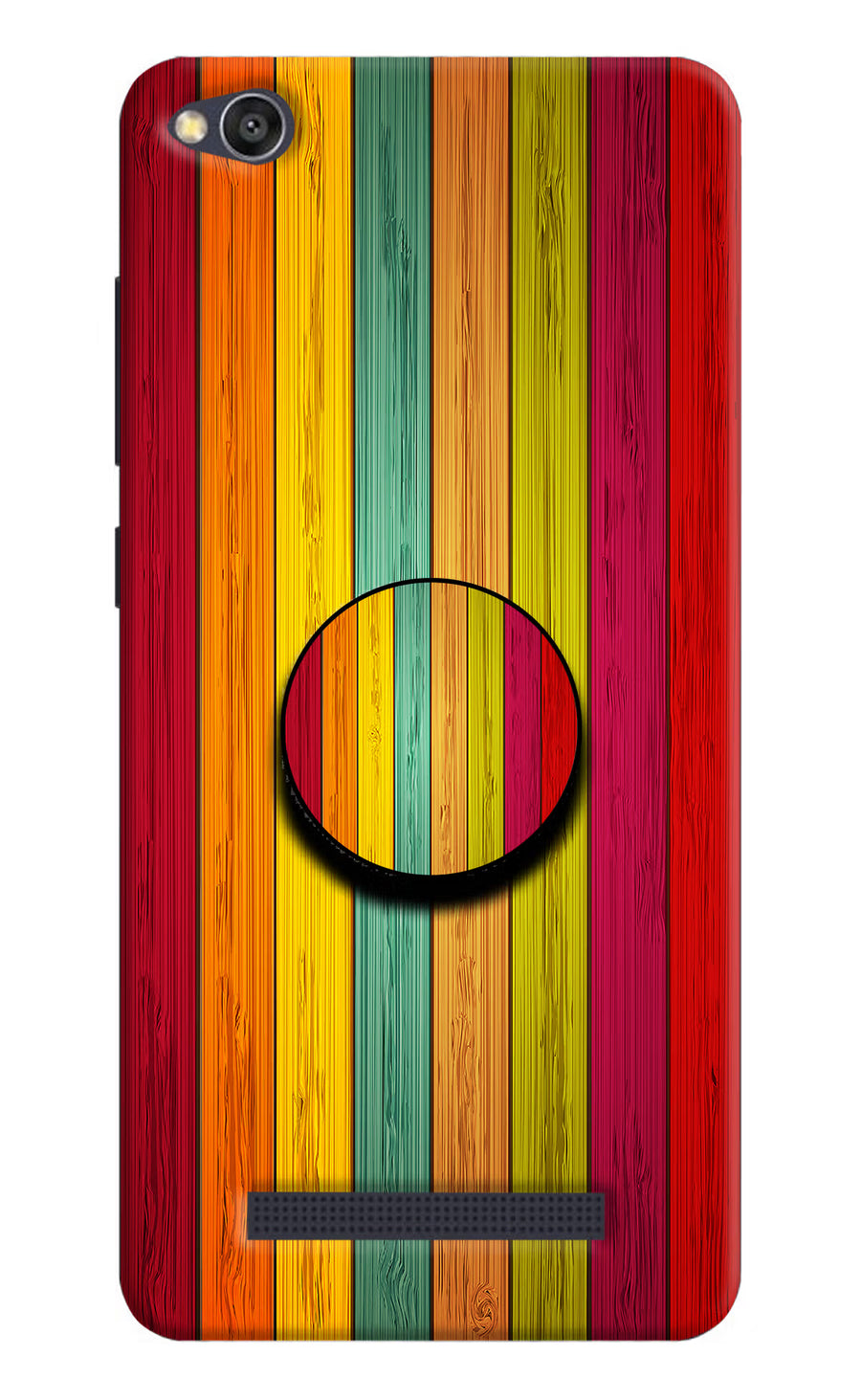 Multicolor Wooden Redmi 4A Pop Case, Hard case
