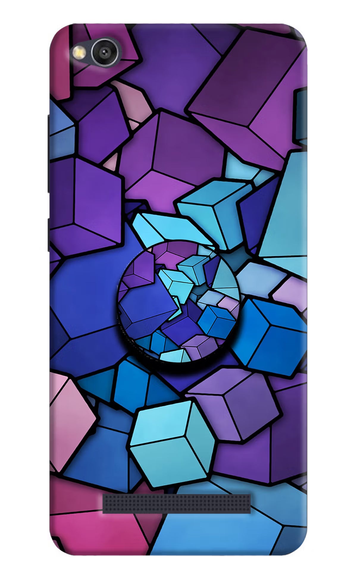Cubic Abstract Redmi 4A Pop Case by Casekaro