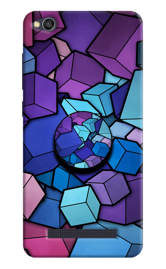 Cubic Abstract Redmi 4A Pop Case by Casekaro