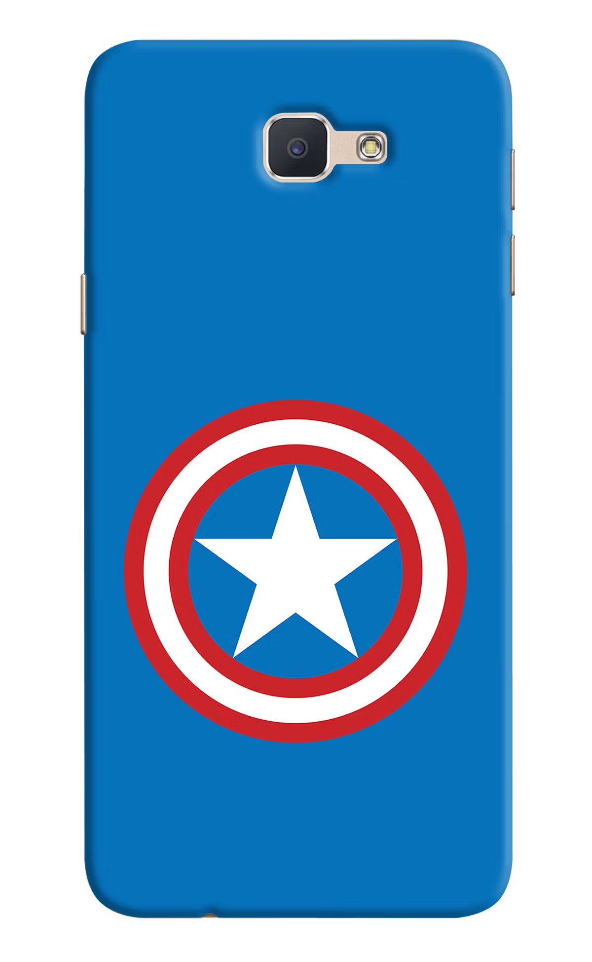 Captain America Logo Samsung J7 Prime Hard Case Back Cover by Casekaro