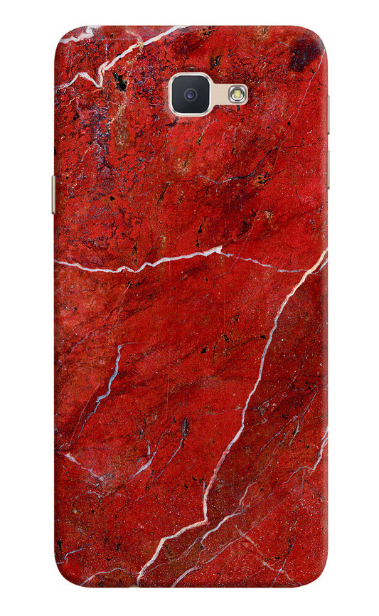 Red Marble Design Samsung J7 Prime Hard Case Back Cover by Casekaro