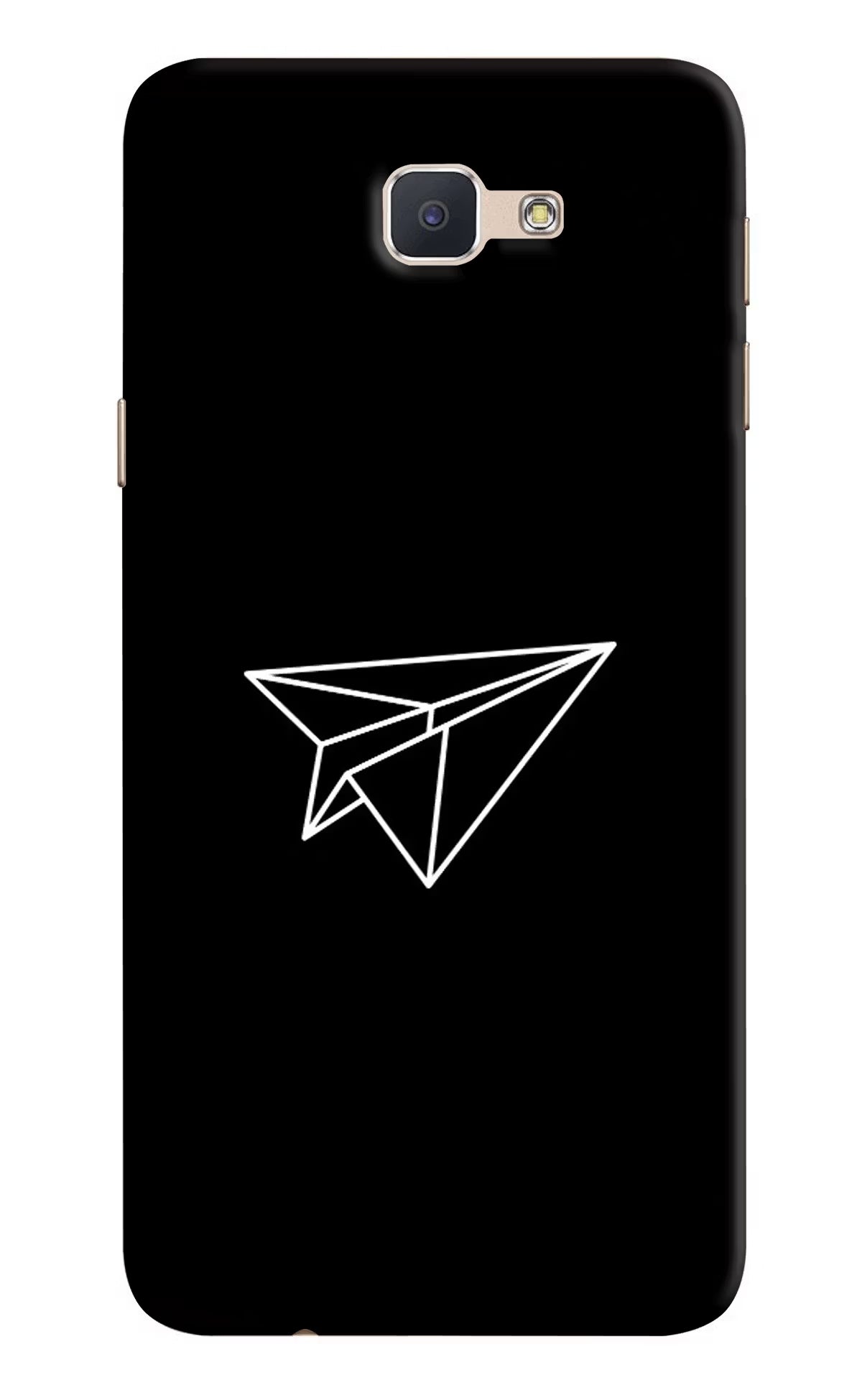 Paper Plane White Samsung J7 Prime Hard Case Back Cover by Casekaro