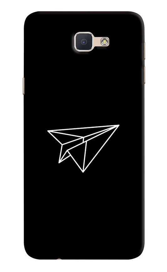 Paper Plane White Samsung J7 Prime Hard Case Back Cover by Casekaro