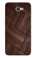 Wooden Texture Design Samsung J7 Prime Hard Case Back Cover by Casekaro