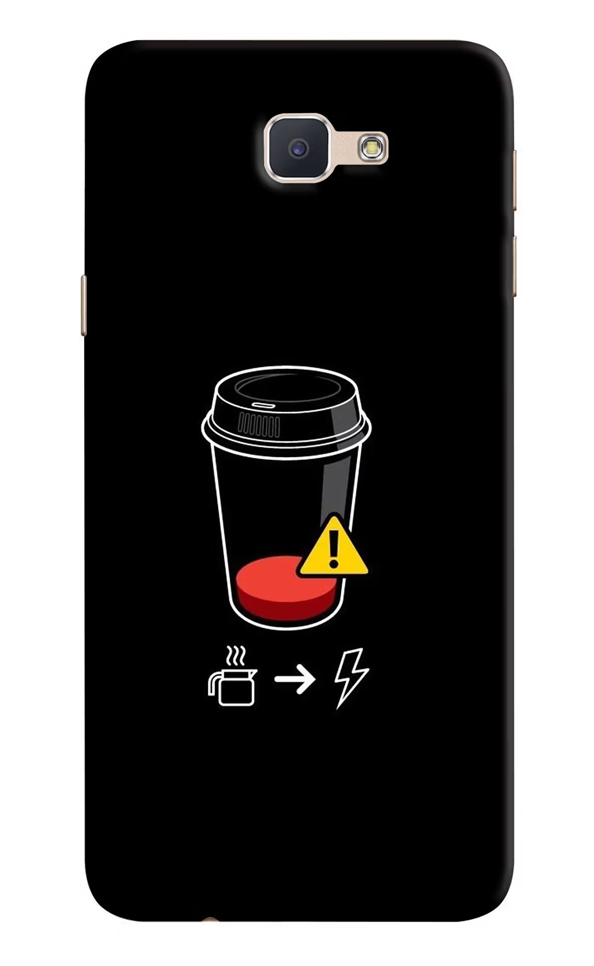 Coffee Samsung J7 Prime Hard Case Back Cover by Casekaro