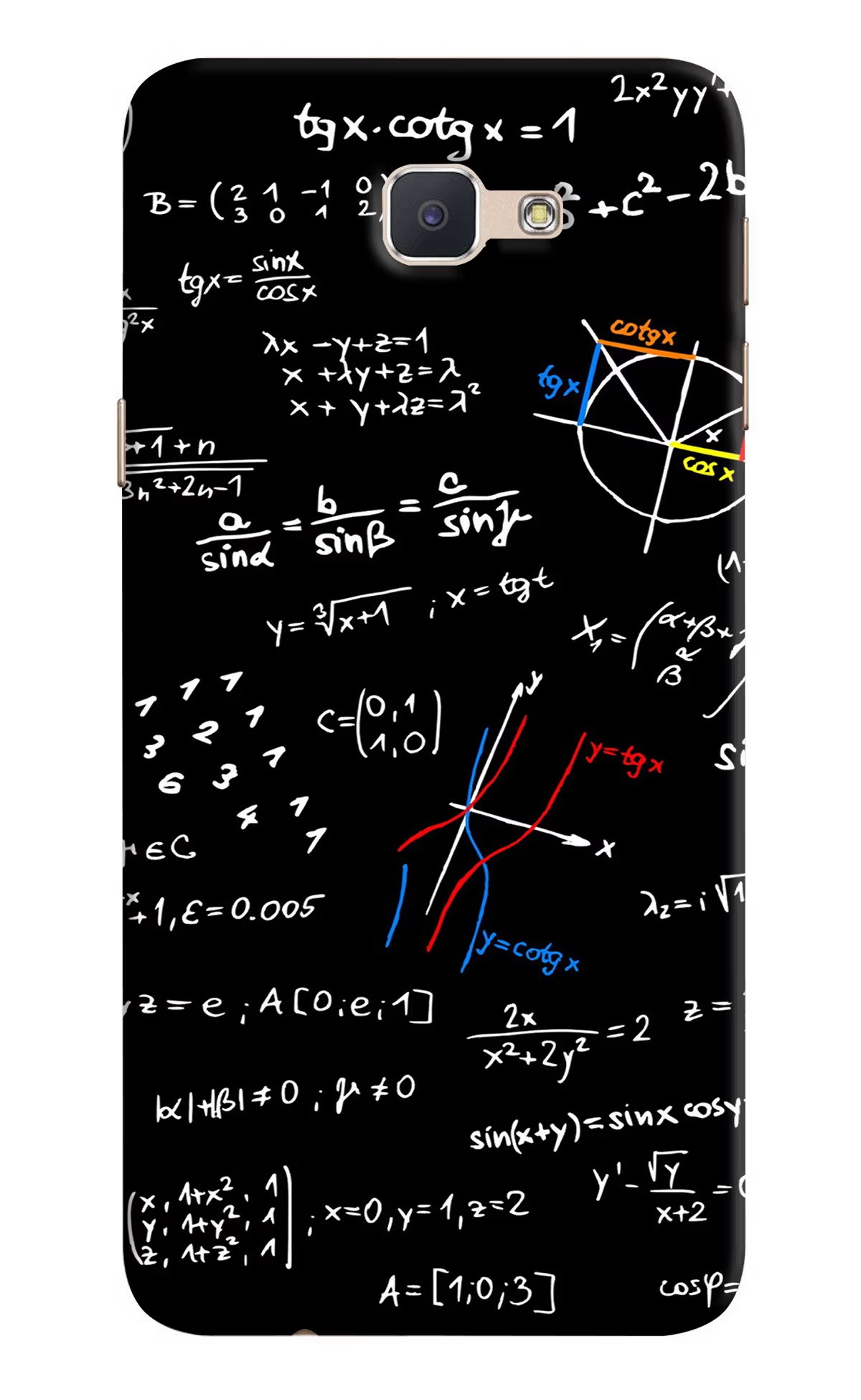 Mathematics Formula Samsung J7 Prime Hard Case Back Cover by Casekaro