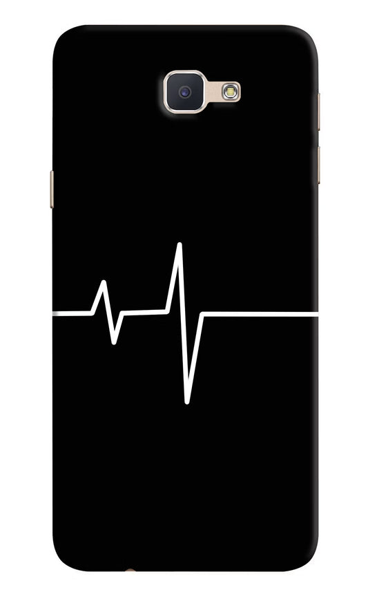 Heart Beats Samsung J7 Prime Hard Case Back Cover by Casekaro