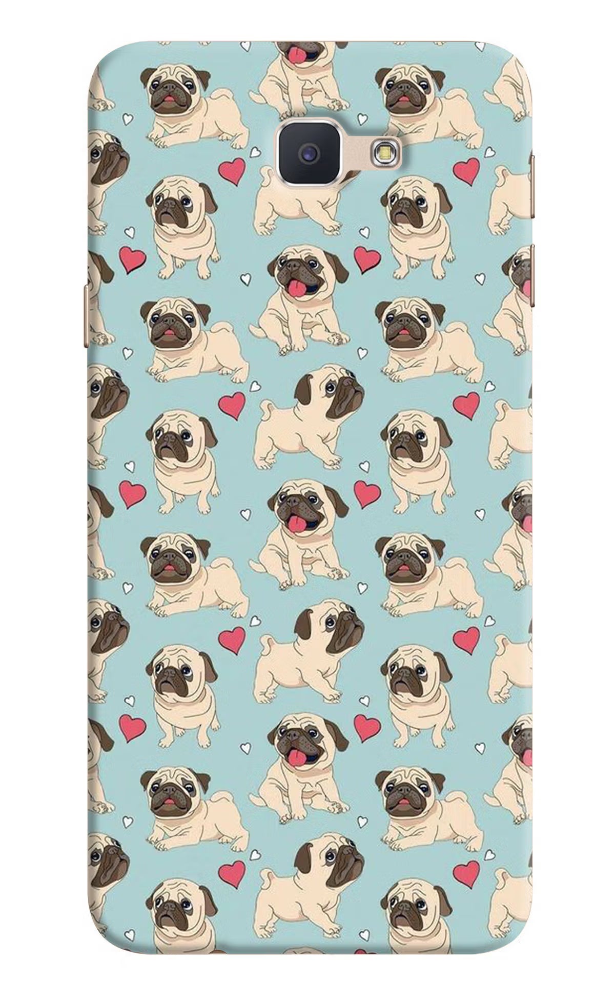 Pug Dog Samsung J7 Prime Hard Case Back Cover by Casekaro