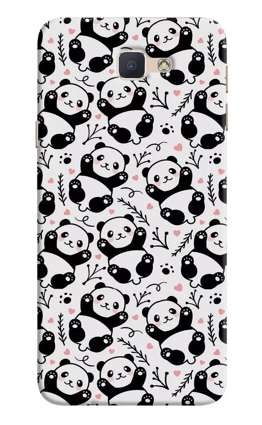 Cute Panda Samsung J7 Prime Hard Case Back Cover by Casekaro