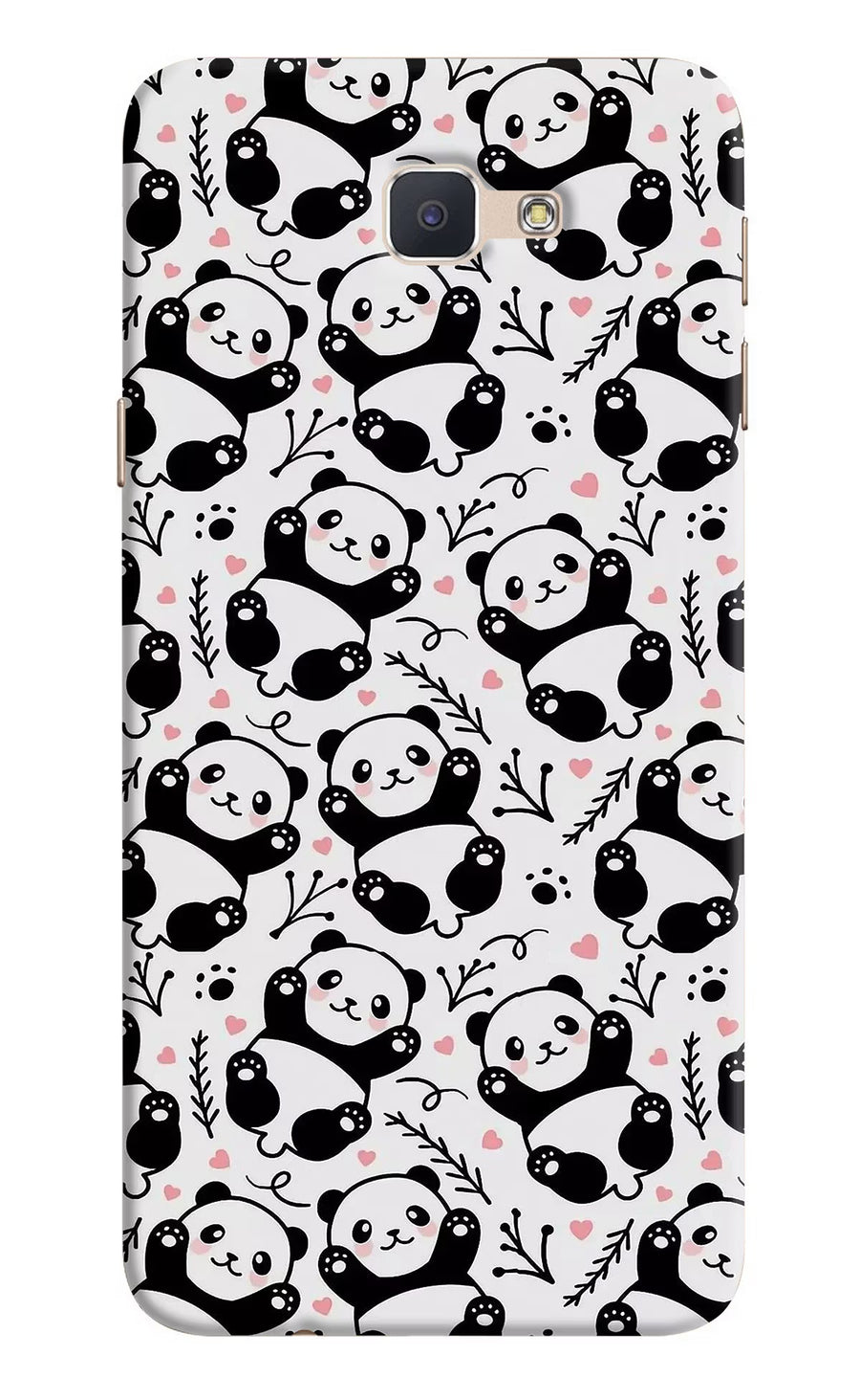 Cute Panda Samsung J7 Prime Back Cover, Hard case