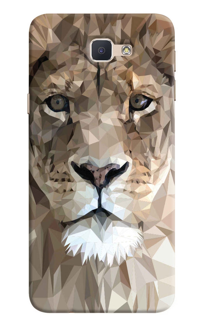 Lion Art Samsung J7 Prime Hard Case Back Cover by Casekaro