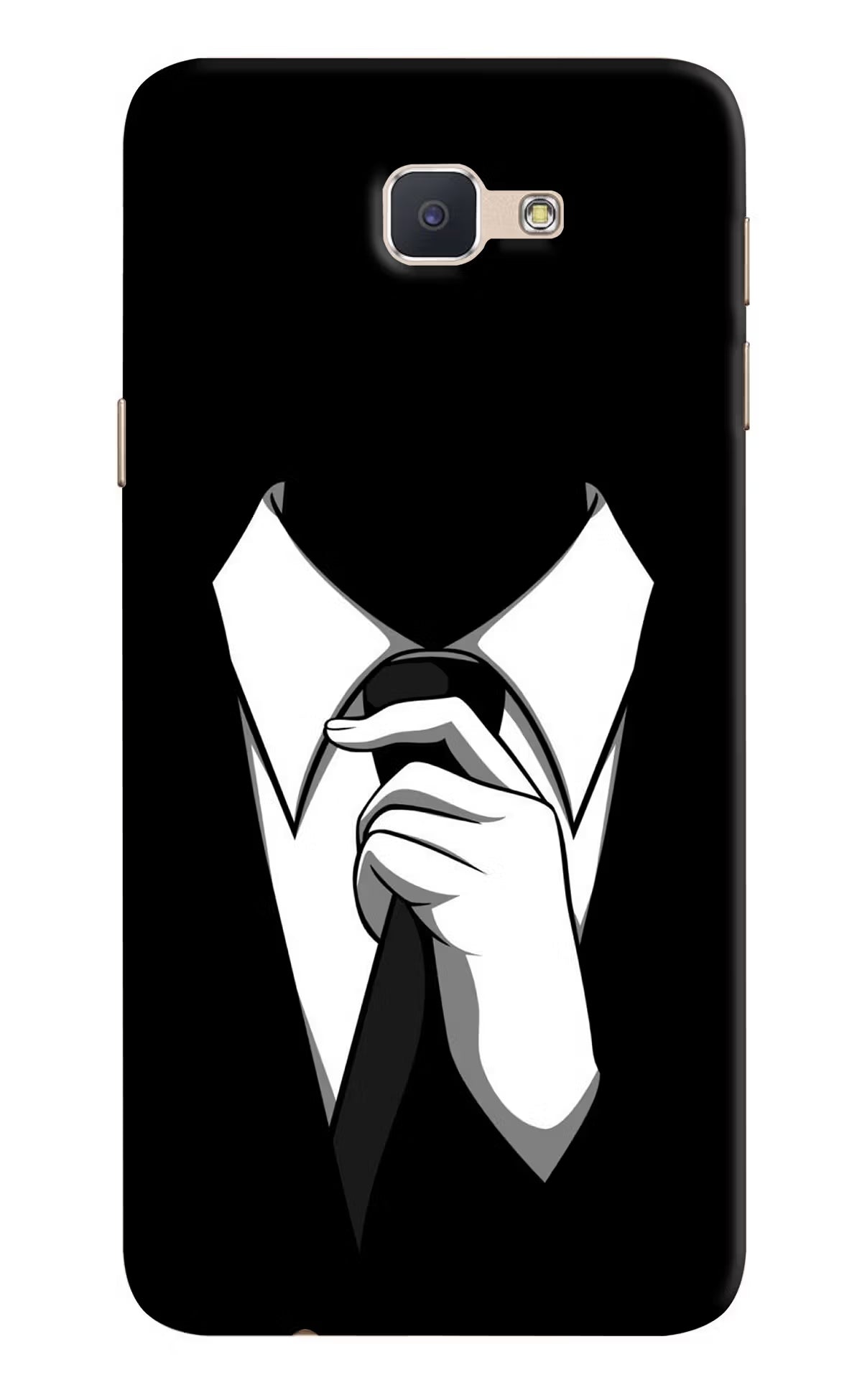 Black Tie Samsung J7 Prime Hard Case Back Cover by Casekaro