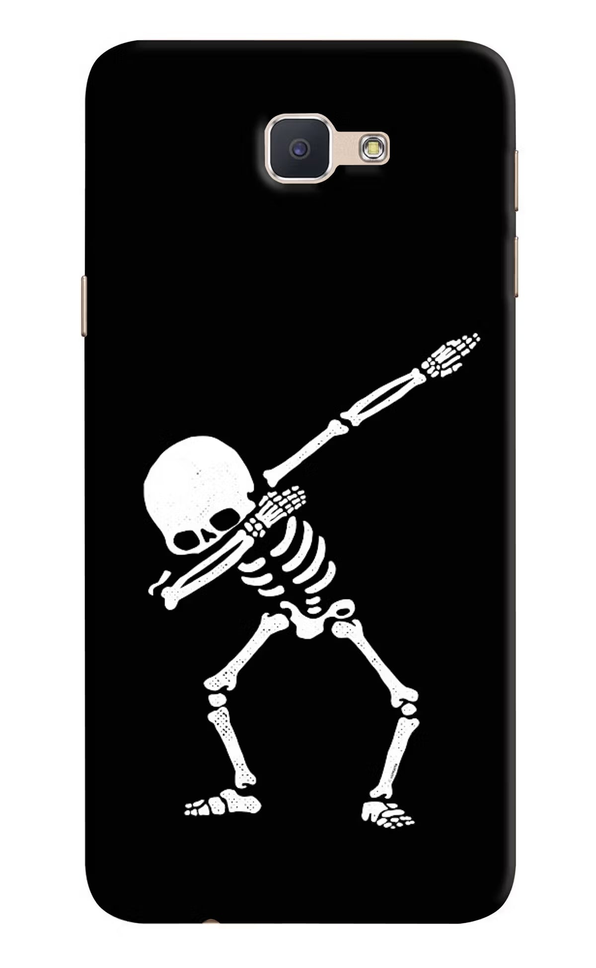 Dabbing Skeleton Art Samsung J7 Prime Hard Case Back Cover by Casekaro