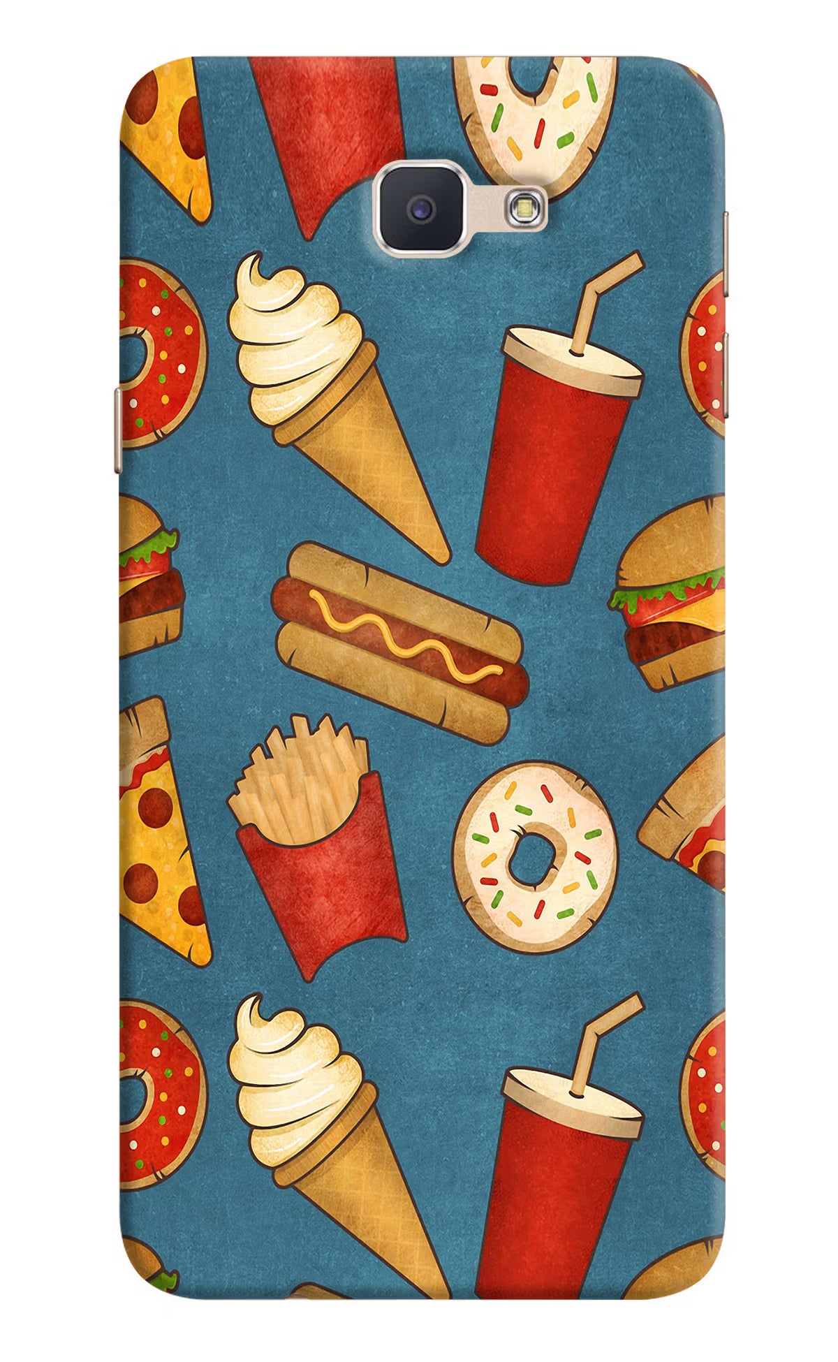 Foodie Samsung J7 Prime Hard Case Back Cover by Casekaro