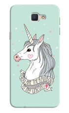 Unicorn Wallpaper Samsung J7 Prime Hard Case Back Cover by Casekaro
