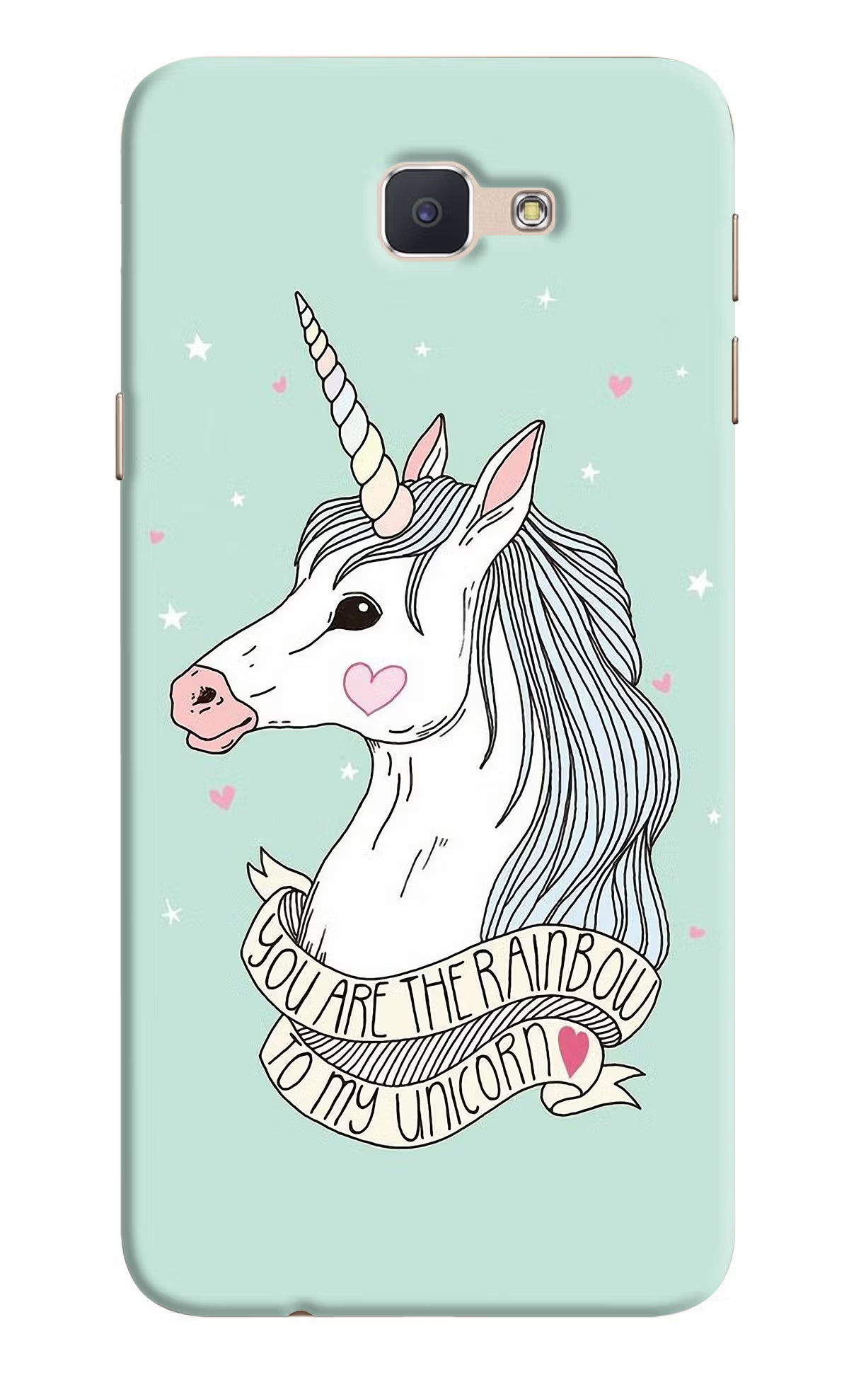 Unicorn Wallpaper Samsung J7 Prime Hard Case Back Cover by Casekaro