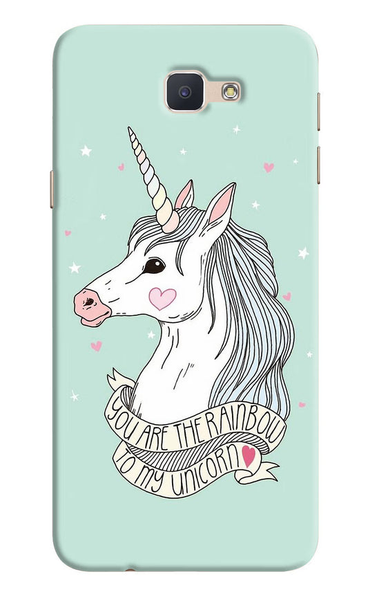 Unicorn Wallpaper Samsung J7 Prime Hard Case Back Cover by Casekaro
