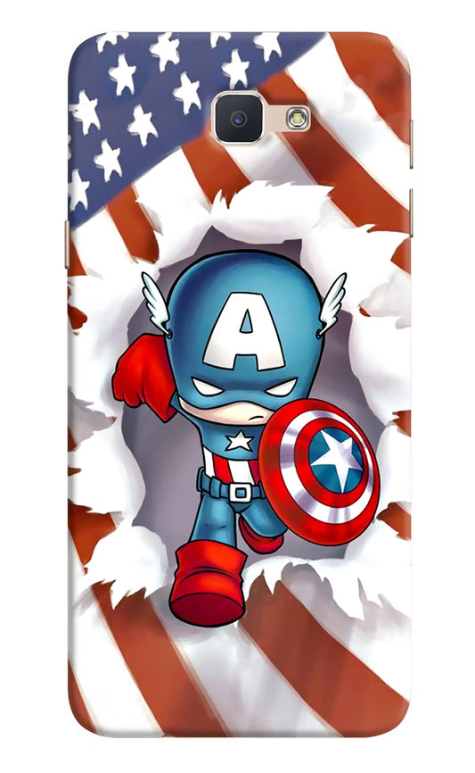 Captain America Samsung J7 Prime Hard Case Back Cover by Casekaro