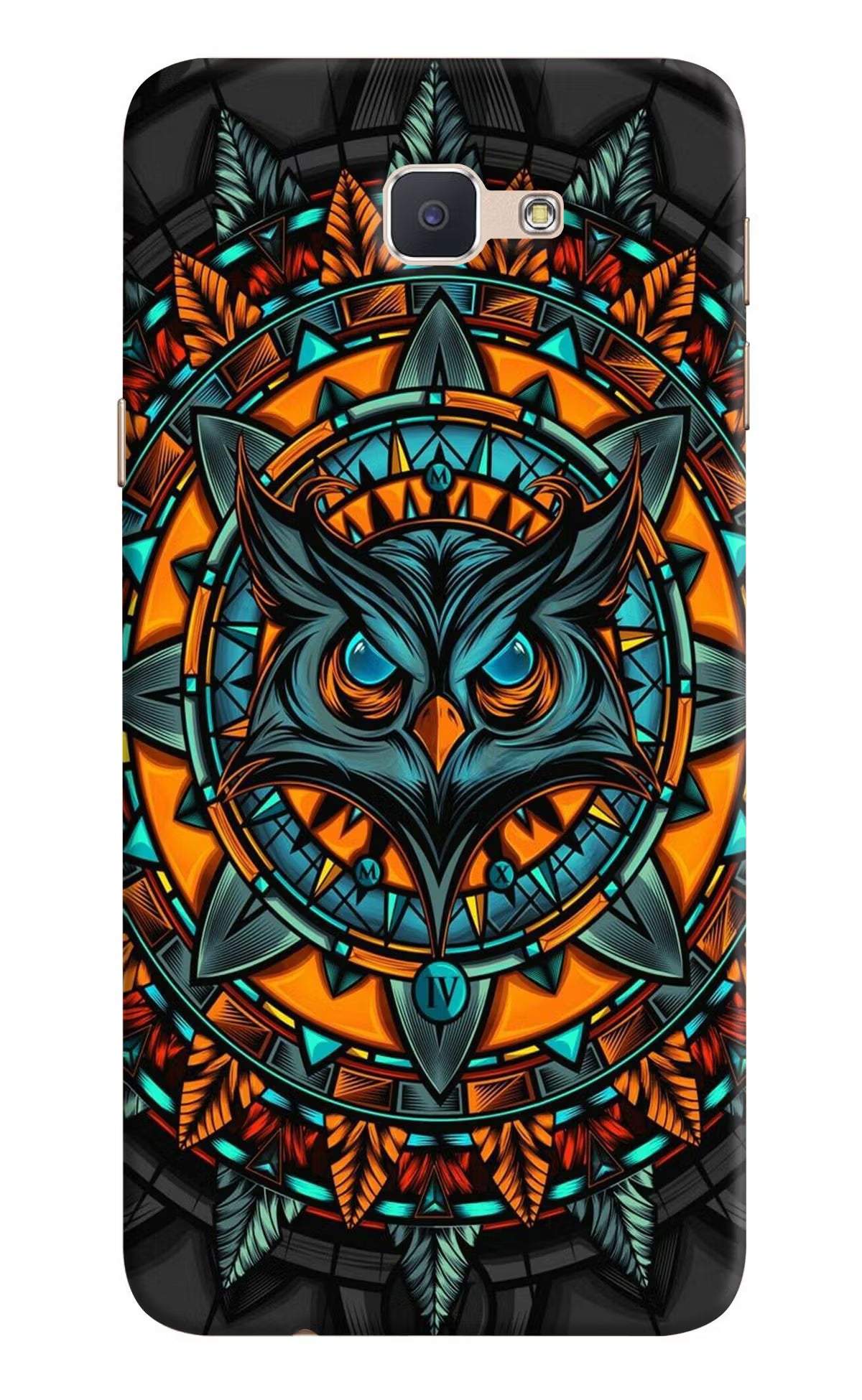 Angry Owl Art Samsung J7 Prime Hard Case Back Cover by Casekaro