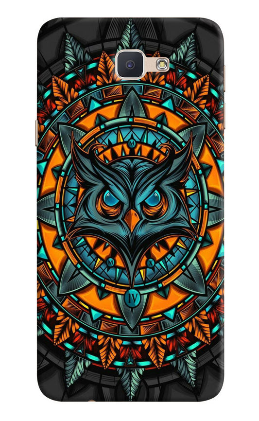 Angry Owl Art Samsung J7 Prime Hard Case Back Cover by Casekaro