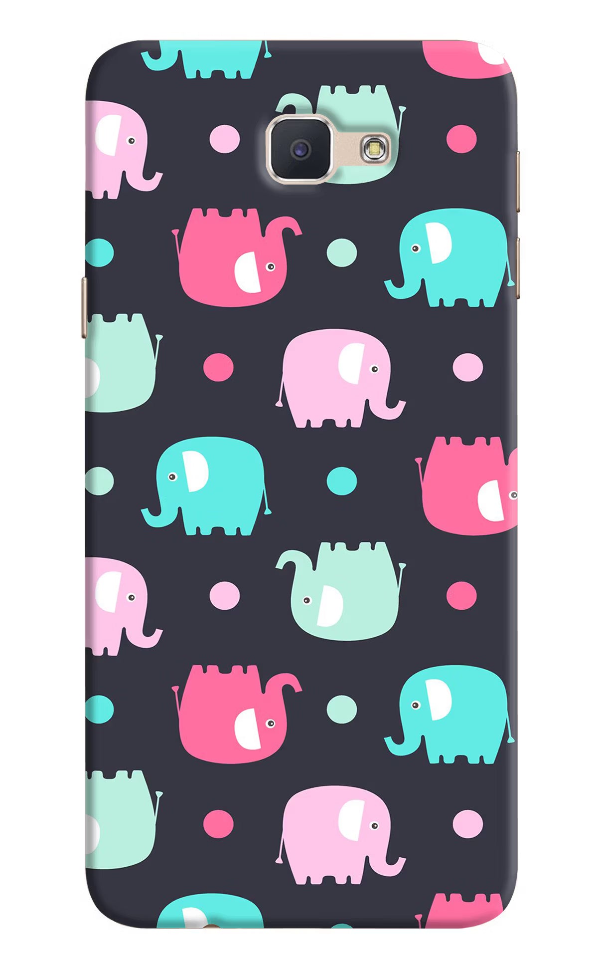 Elephants Samsung J7 Prime Hard Case Back Cover by Casekaro