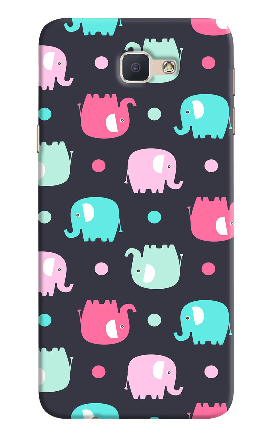 Elephants Samsung J7 Prime Back Cover, Hard case