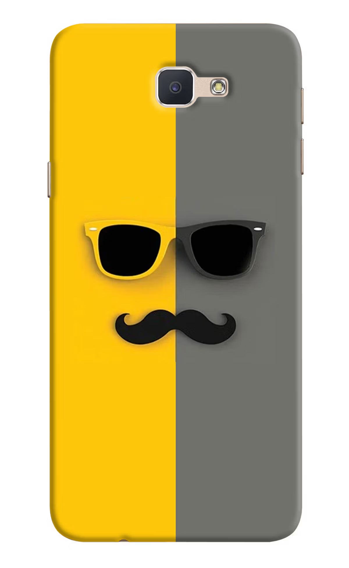 Sunglasses with Mustache Samsung J7 Prime Hard Case Back Cover by Casekaro