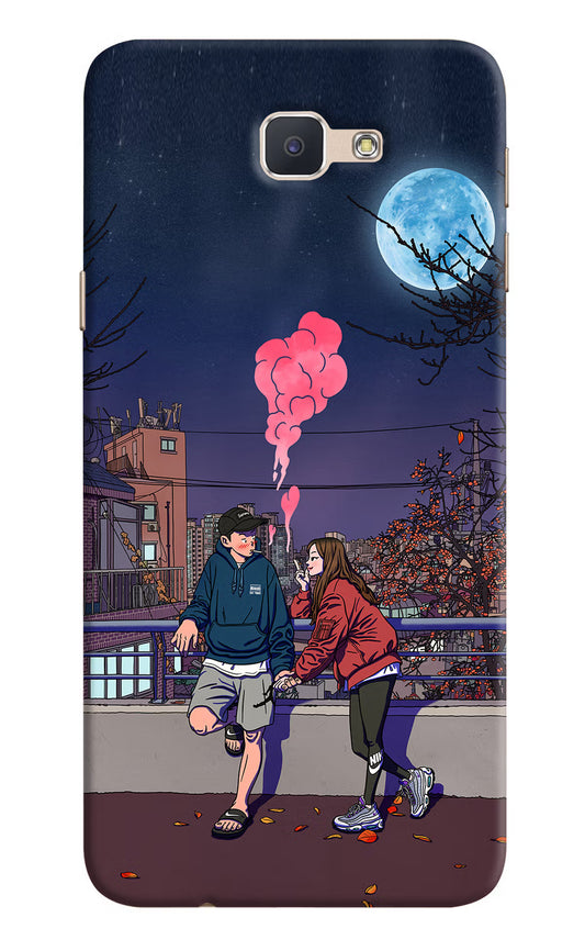 Chilling Couple Samsung J7 Prime Hard Case Back Cover by Casekaro