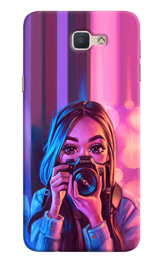 Girl Photographer Samsung J7 Prime Hard Case Back Cover by Casekaro