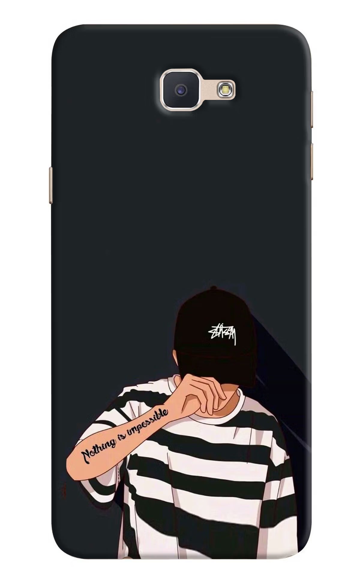 Aesthetic Boy Samsung J7 Prime Hard Case Back Cover by Casekaro
