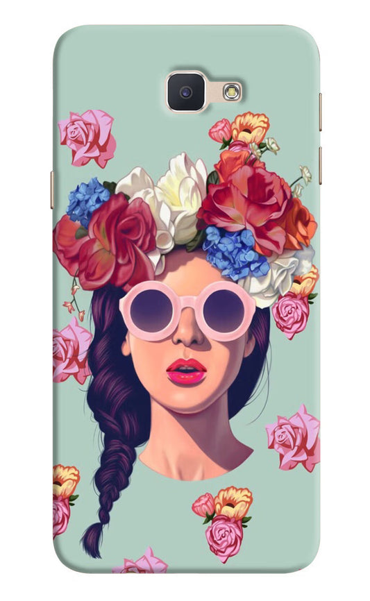 Pretty Girl Samsung J7 Prime Hard Case Back Cover by Casekaro