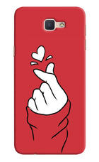 Korean Love Sign Samsung J7 Prime Hard Case Back Cover by Casekaro