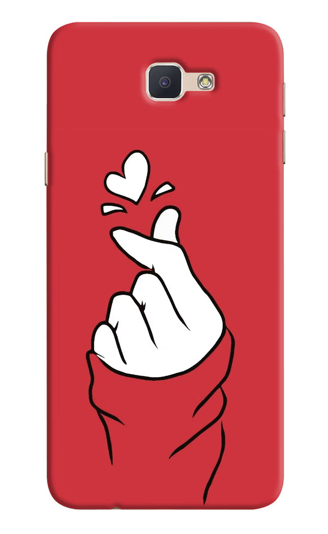 Korean Love Sign Samsung J7 Prime Hard Case Back Cover by Casekaro