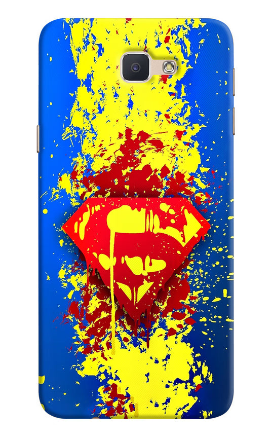 Superman logo Samsung J7 Prime Hard Case Back Cover by Casekaro
