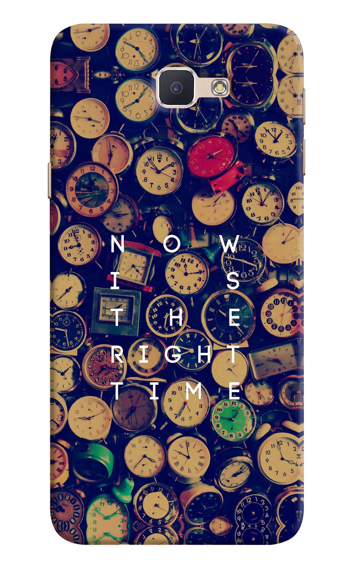 Now is the Right Time Quote Samsung J7 Prime Hard Case Back Cover by Casekaro